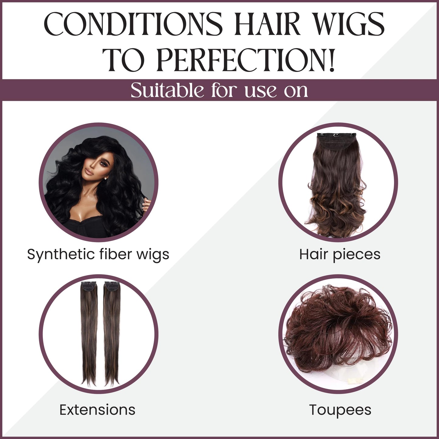 Brandywine Revitalizing Conditioner – For Synthetic & Natural Hair Wigs, 16 Ounces
