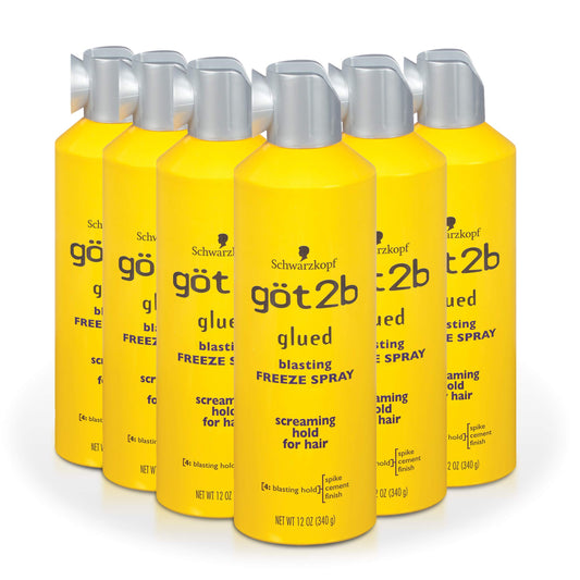 Got2b Glued Blasting Freeze Hairspray, 12 oz, Pack of 2