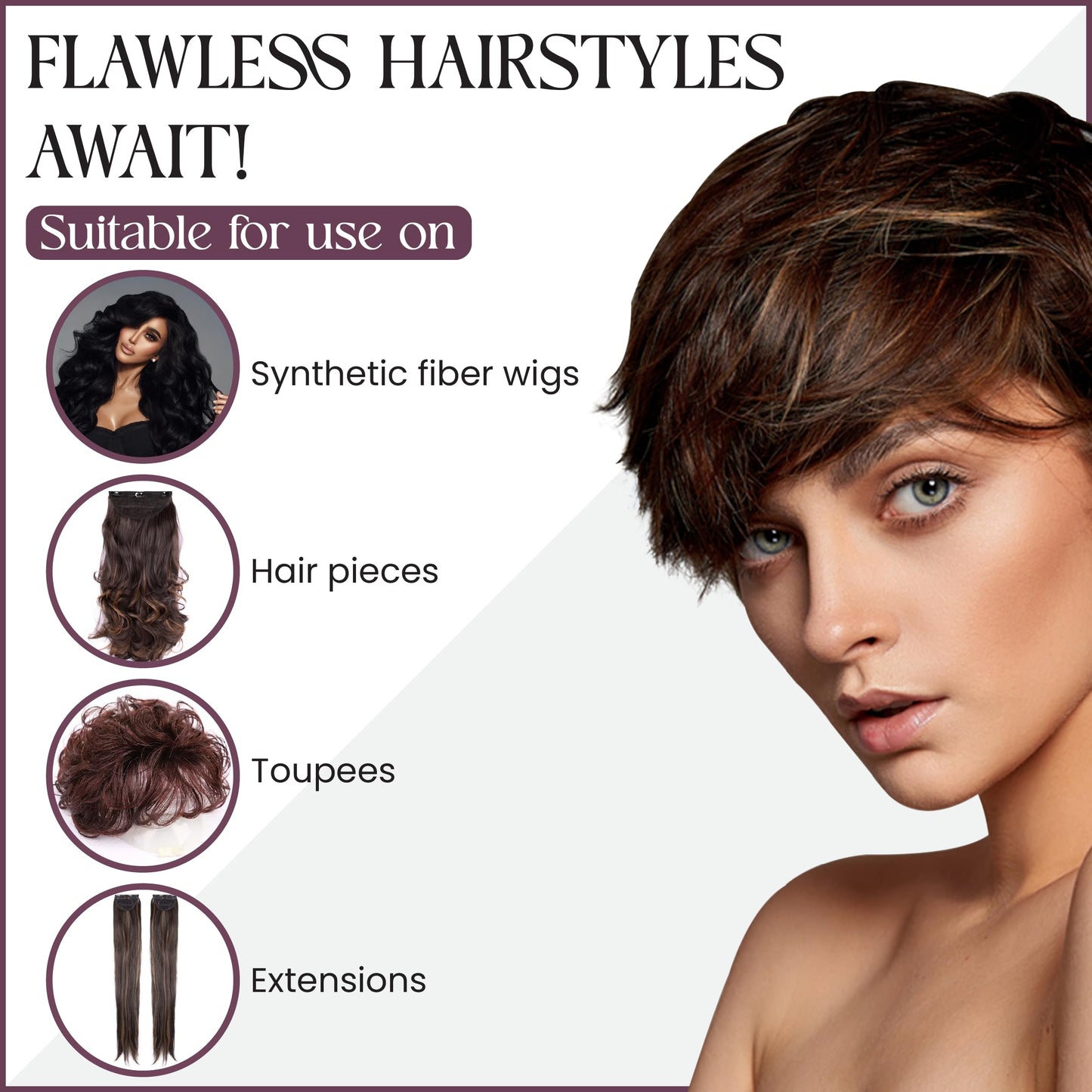 Brandywine Non-Aerosol Wig Spray for Synthetic and Natural Hair Wigs (1 Pack)