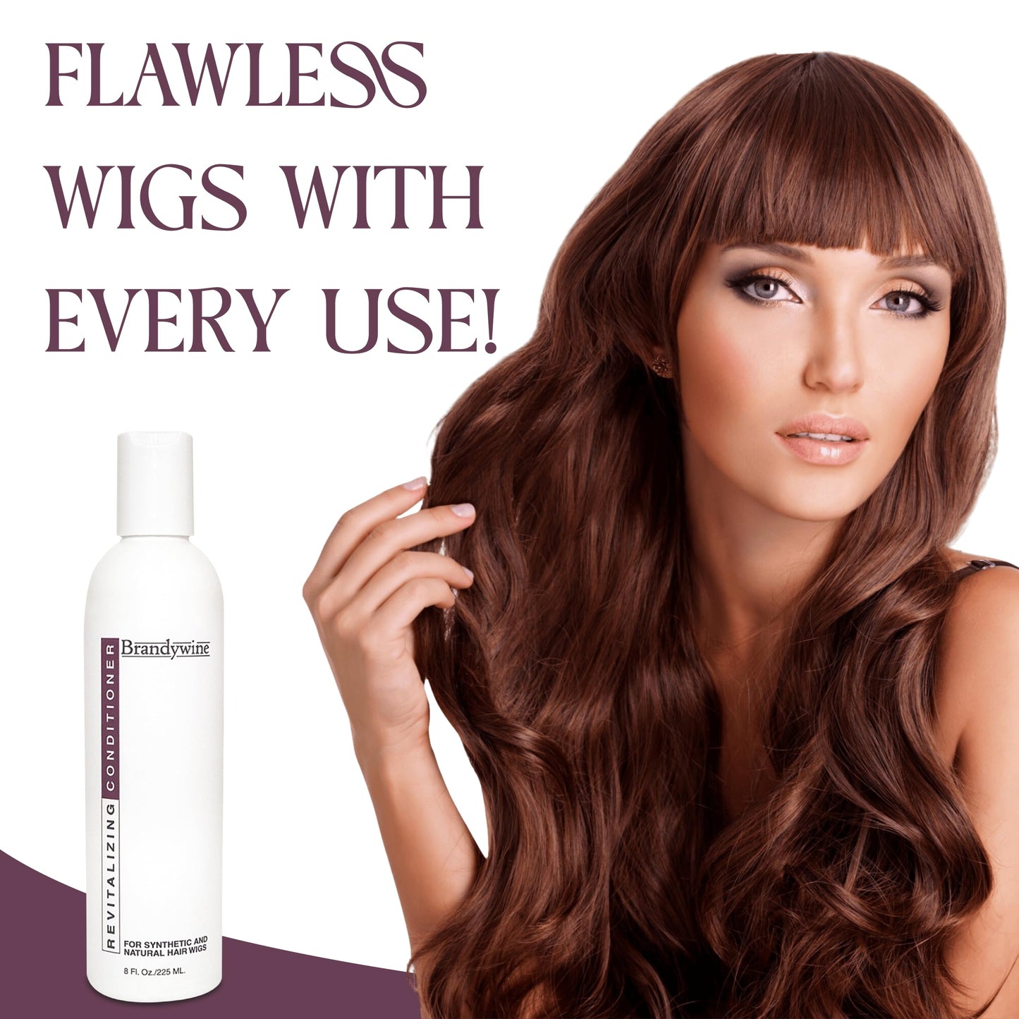 Brandywine Revitalizing Conditioner – For Synthetic & Natural Hair Wigs, 16 Ounces
